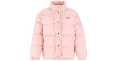 pink prada puffer jacket